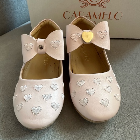 CARAMELO KIDS Girls Pink Bow Shoes - Picture 11 of 15